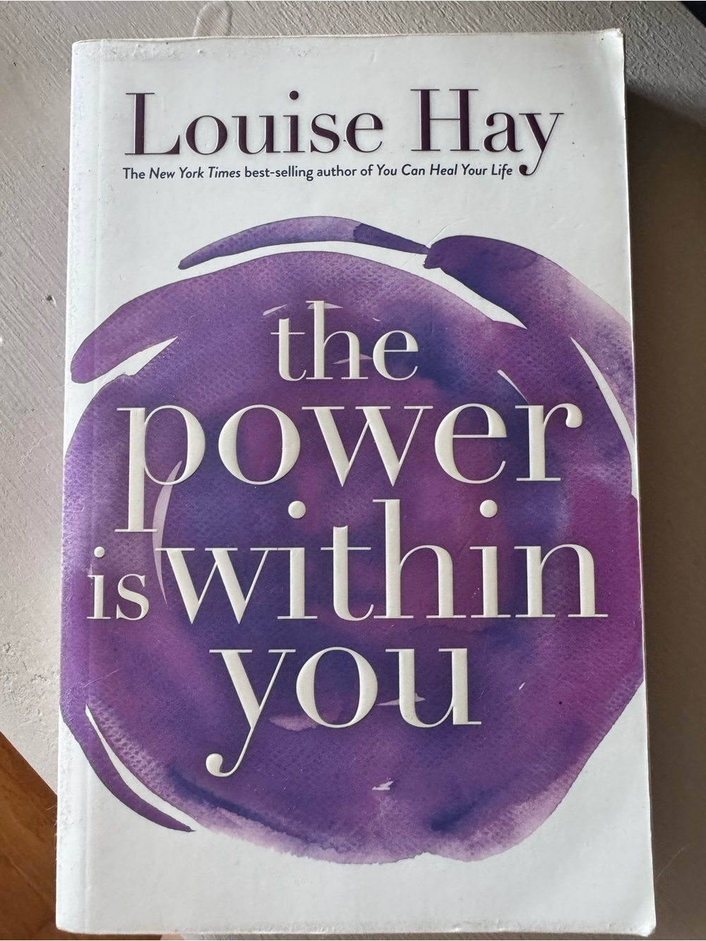 The Power Is Within You — White & Purple Self-Help Paperback